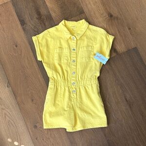 Cat & Jack Yellow Kids Romper